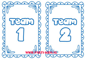 Poster Team 1 en Team 2