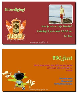 Verrassend Zomerfeest uitnodiging maken en printen - party-kids.nl RI-05