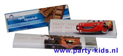 Cars chocoladereep met eigen tekst
