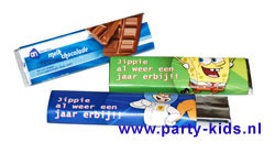 Spongebob chocoladereep met eigen tekst