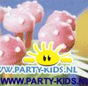 Paddestoelen van schuimbollen