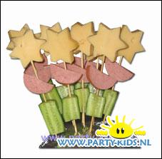 toverstokje van worst en kaas