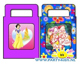 Sneeuwwitje en de dwergen traktatie tasje