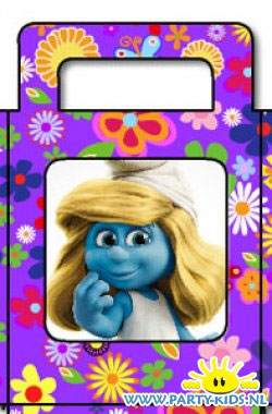 Smurfin traktatie tasje