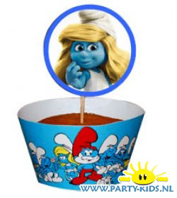 Smurfen cupcakes