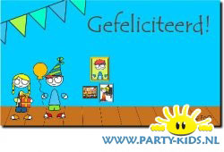 Verjaardagskaart voor een jongen