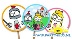 prikkertjes met prinsessen en ridders