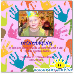 uitnodiging eigen foto 15x15