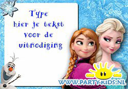 frozen uitnodiging