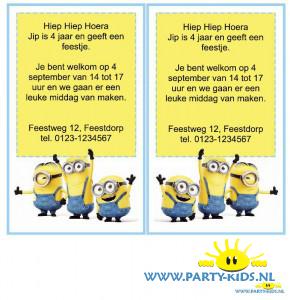 minions uitnodiging