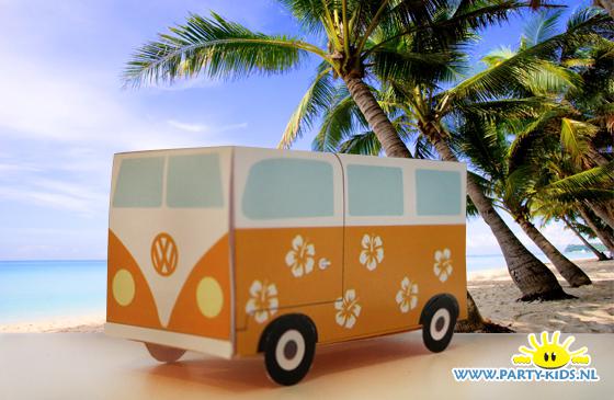 Volkswagenbusje bouwplaat
