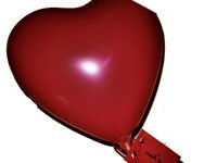 Hart ballon voor valentijn