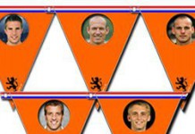 Nederlands elftal voetbal vlaggetjes